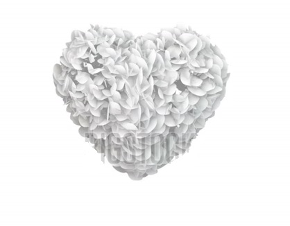 دانلود فوتیج کروماکی پاشیدن قلب درست شده از کاغذ های سفید