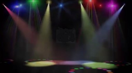 دانلود فوتیج ویدیویی رقص نور بر استیج
