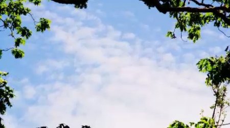 دانلود فوتیج عبور ابر ها از آسمان آبی   - 4k