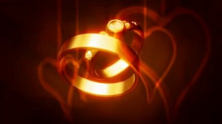 دانلود فوتیج موشن گراند حلقه های  عروسی Gold rings