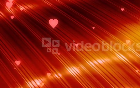 دانلود فوتیج زیبای حرکت قلب های قرمز