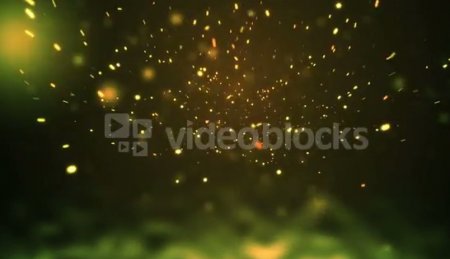 دانلود فوتیج زیبای بارش پارتیکل های طلایی